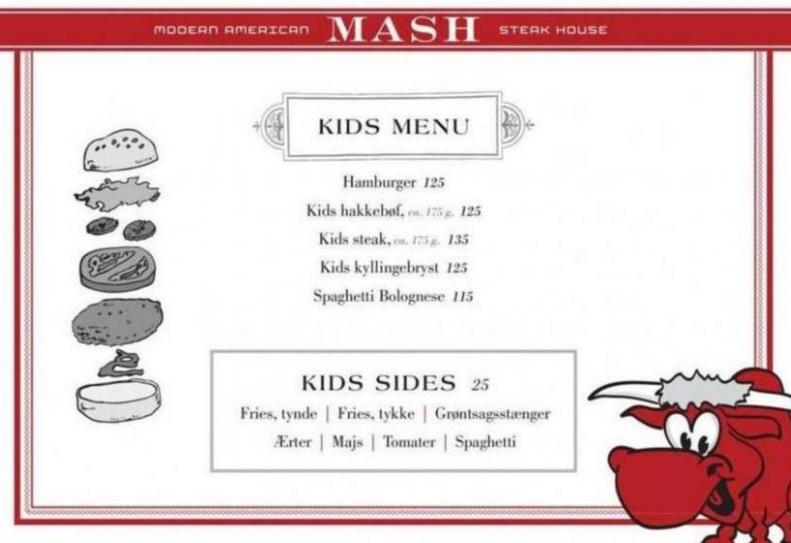 Kids menu . Mash (2019-11-30-2019-11-30)
