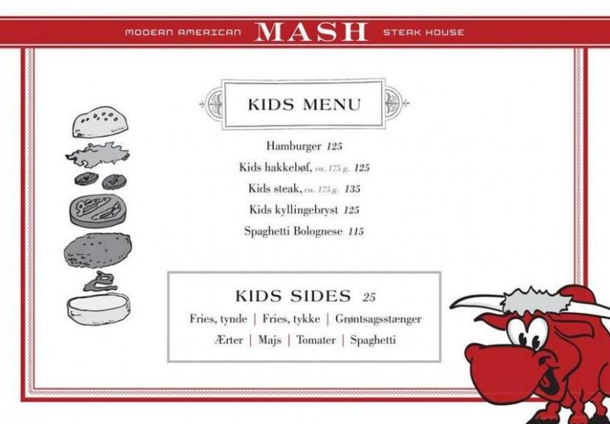 Kids menu . Mash (2020-01-31-2020-01-31)
