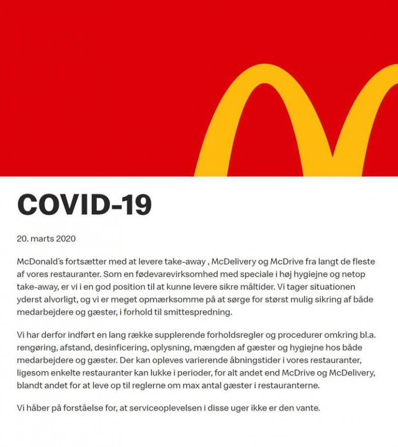 COVID-19 Coronavirus Information . McDonald's (2020-04-19-2020-04-19)