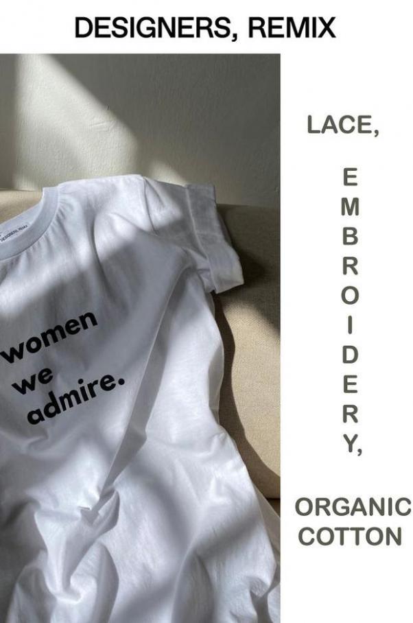 Lace, Embroidery, Organic cotton . Designers Remix (2021-05-30-2021-05-30)