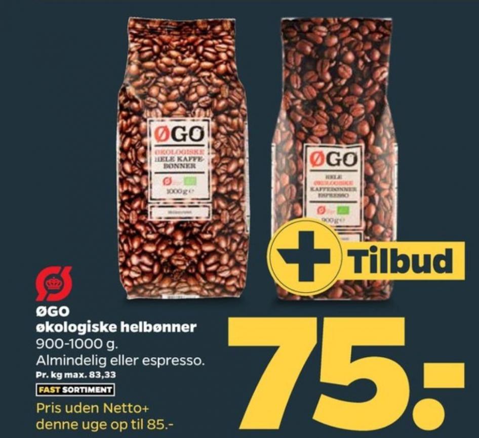 ØGO, Kaffebønner - hele, Netto 2021 - Alle Tilbudsavis