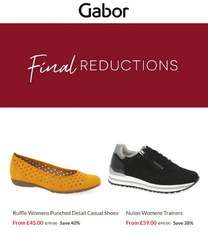 Final reductions. Gabor Shoes (2021-09-07-2021-09-07)