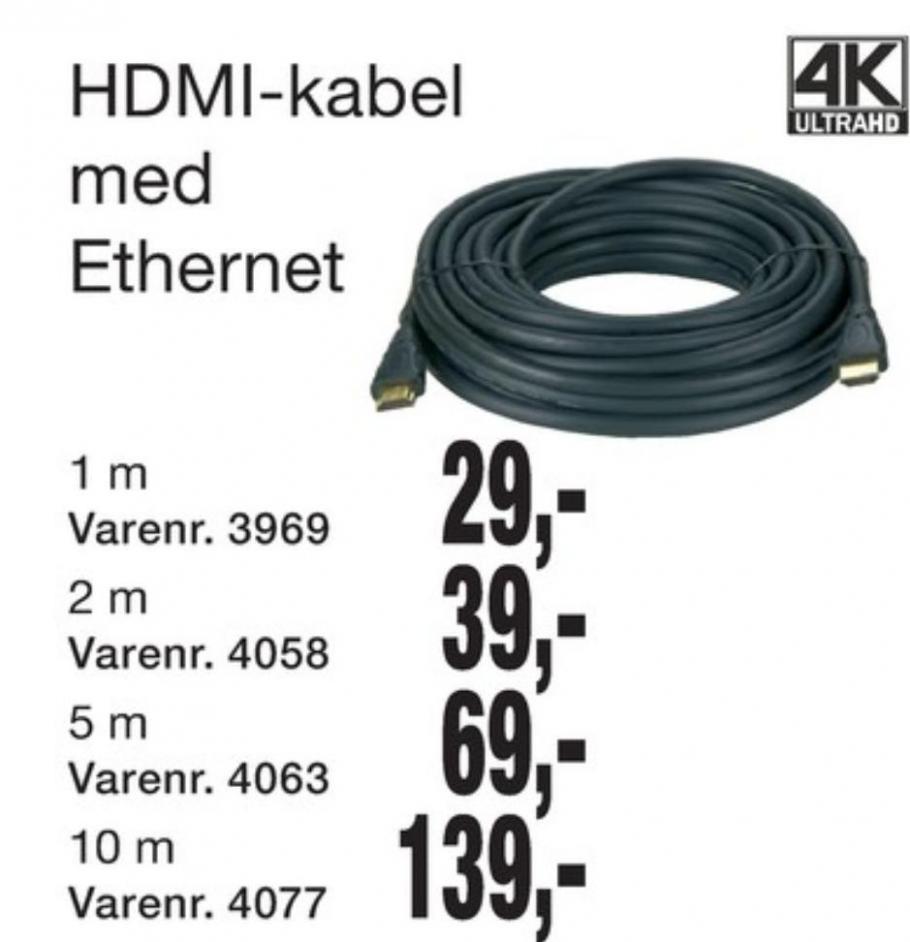 Ekstremt vigtigt krysantemum bestemt HDMI-kabel, Harald Nyborg 2021 - Alle Tilbudsavis