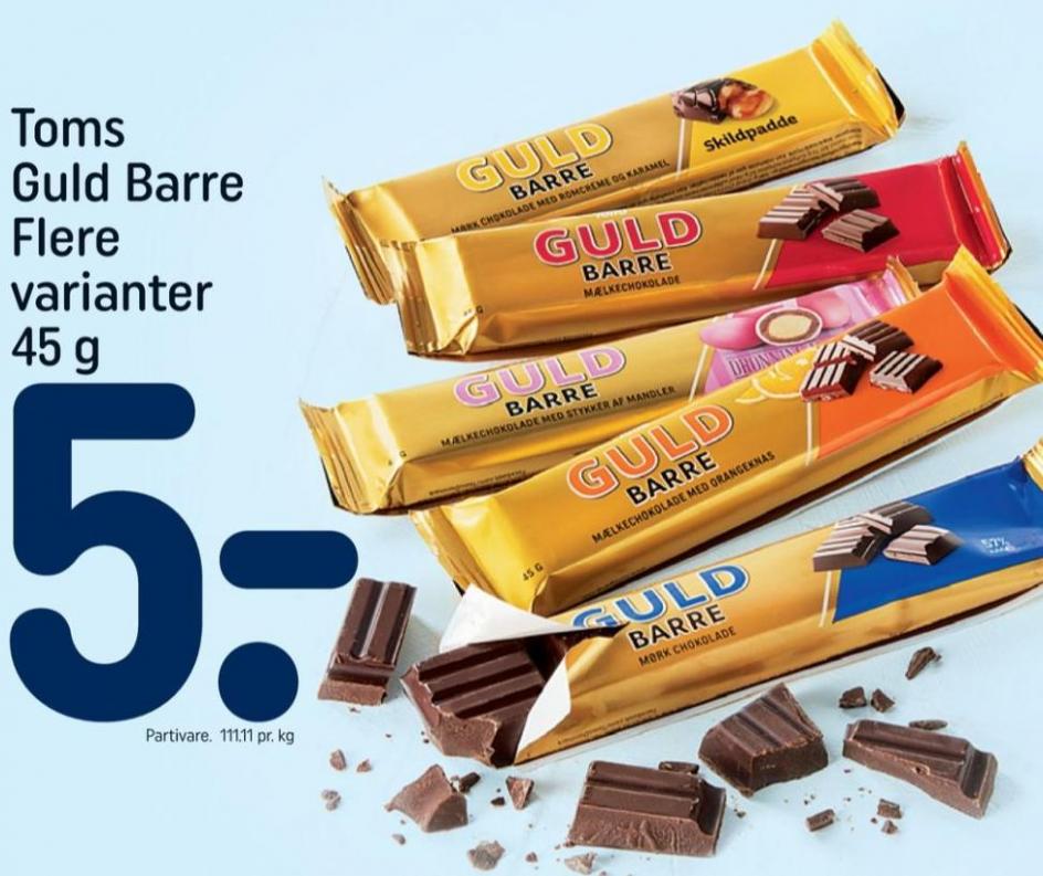Chokoladebar, Rema 1000 2021 - Alle Tilbudsavis