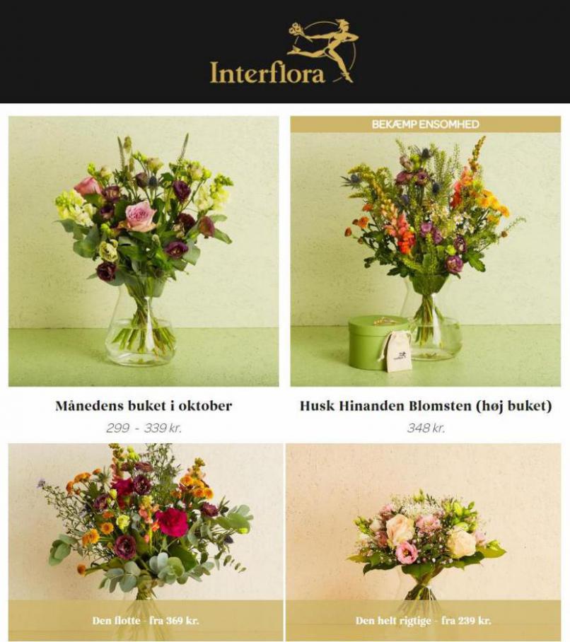 Smukke blomsterbuketter. Interflora (2021-11-10-2021-11-10)