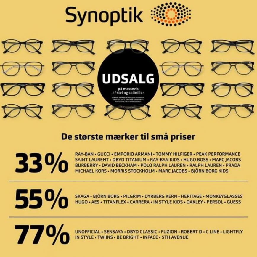 Spar 33%, 55% eller 77% på de kendte designermærker. Synoptik (2021-12-31-2021-12-31)