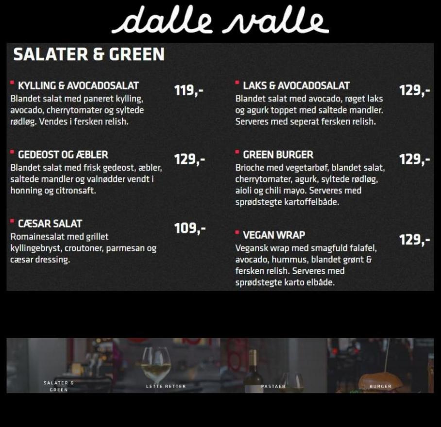Á La Carte menu. Dalle Valle (2022-01-31-2022-01-31)