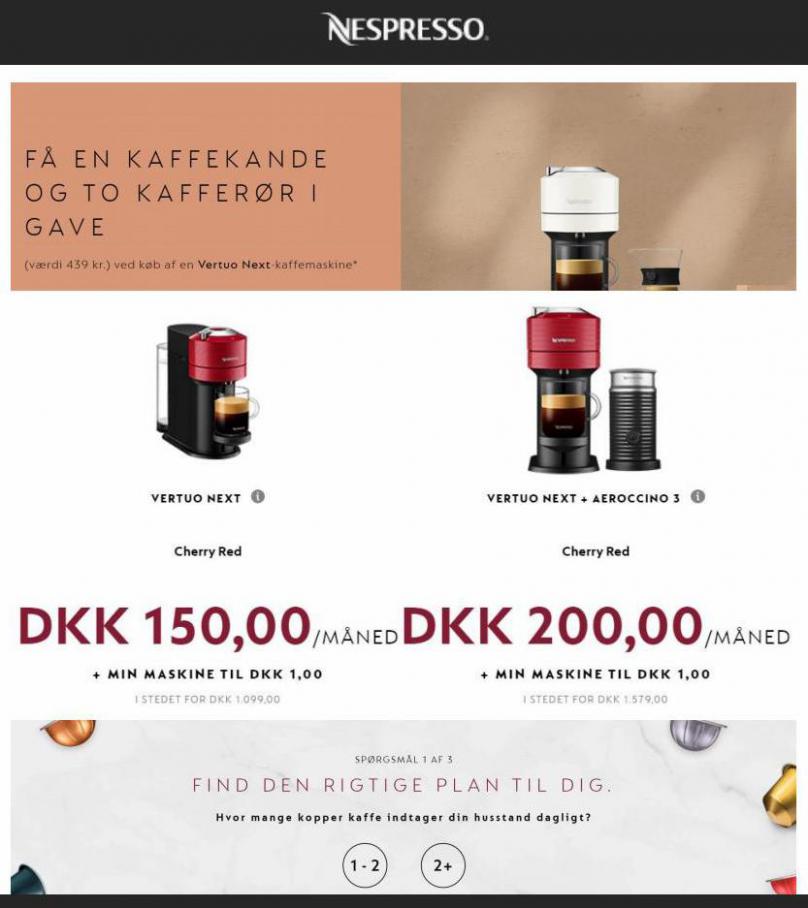 DIN MASKINE FOR KUN 1KR. Nespresso (2022-03-14-2022-03-14)