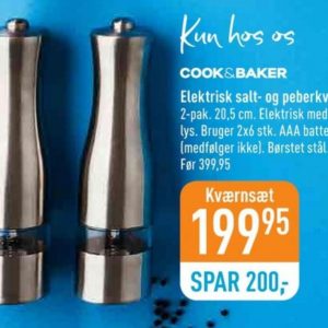 Cook & Baker, Salt- peberkværn Imerco – Alle Tilbudsavis