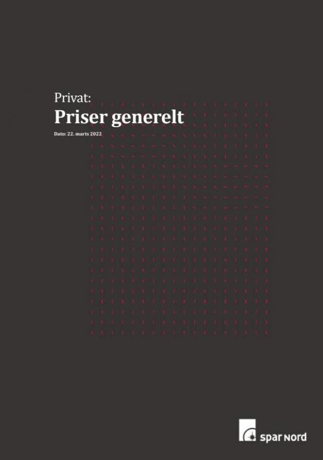 Privat Priser Generelt. Spar Nord Bank (2022-04-30-2022-04-30)