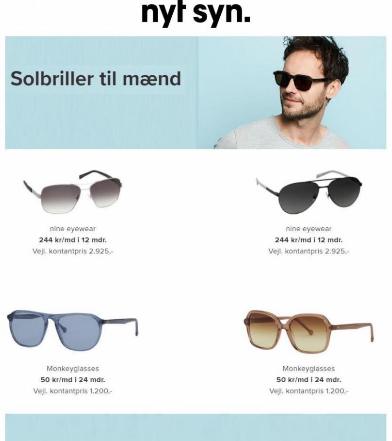 Solbriller til mænd. Nyt Syn (2022-05-10-2022-05-10)