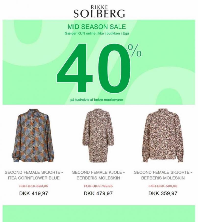 Mid Season sale -40%. Rikke Solberg (2022-05-09-2022-05-09)