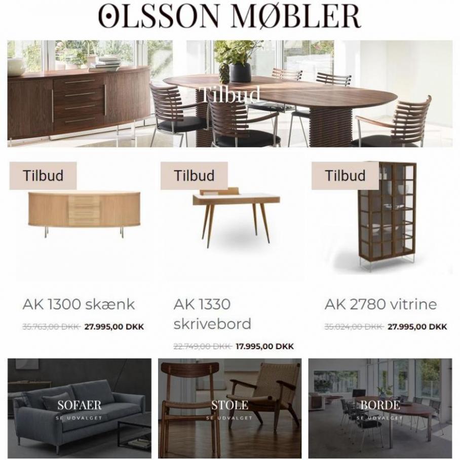 Tilbud på designmøbler. Olsson Møbler (2022-05-16-2022-05-16)