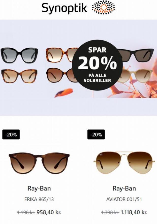 Synoptik Spar 20% på ALLE solbriller. Synoptik (2022-10-09-2022-10-09)