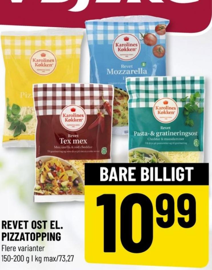, Revet ost Pizzatopping, Løvbjerg maj 2023 - Alle Tilbudsavis