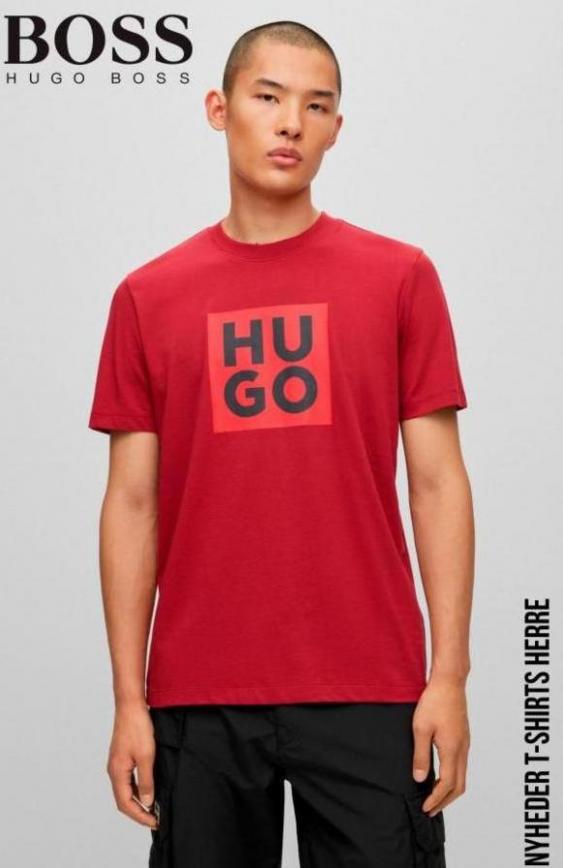 Nyheder T-Shirts Herre Hugo Boss. Hugo Boss (2023-12-06-2023-12-06)